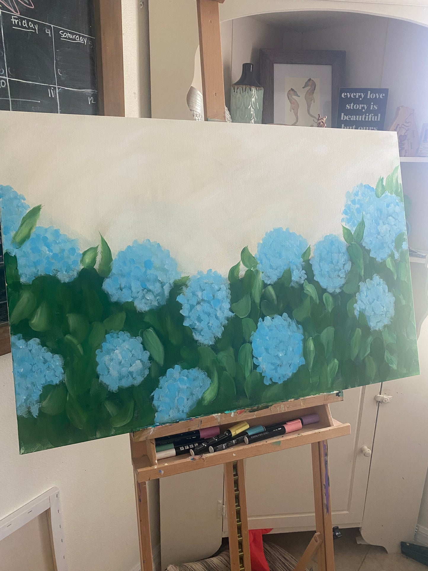 Blue Hydrangeas