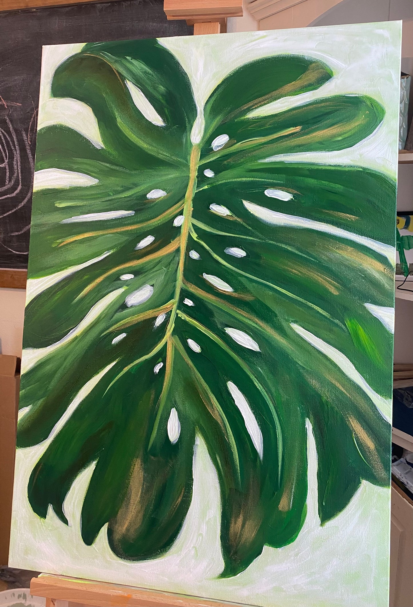 Monstera Painting